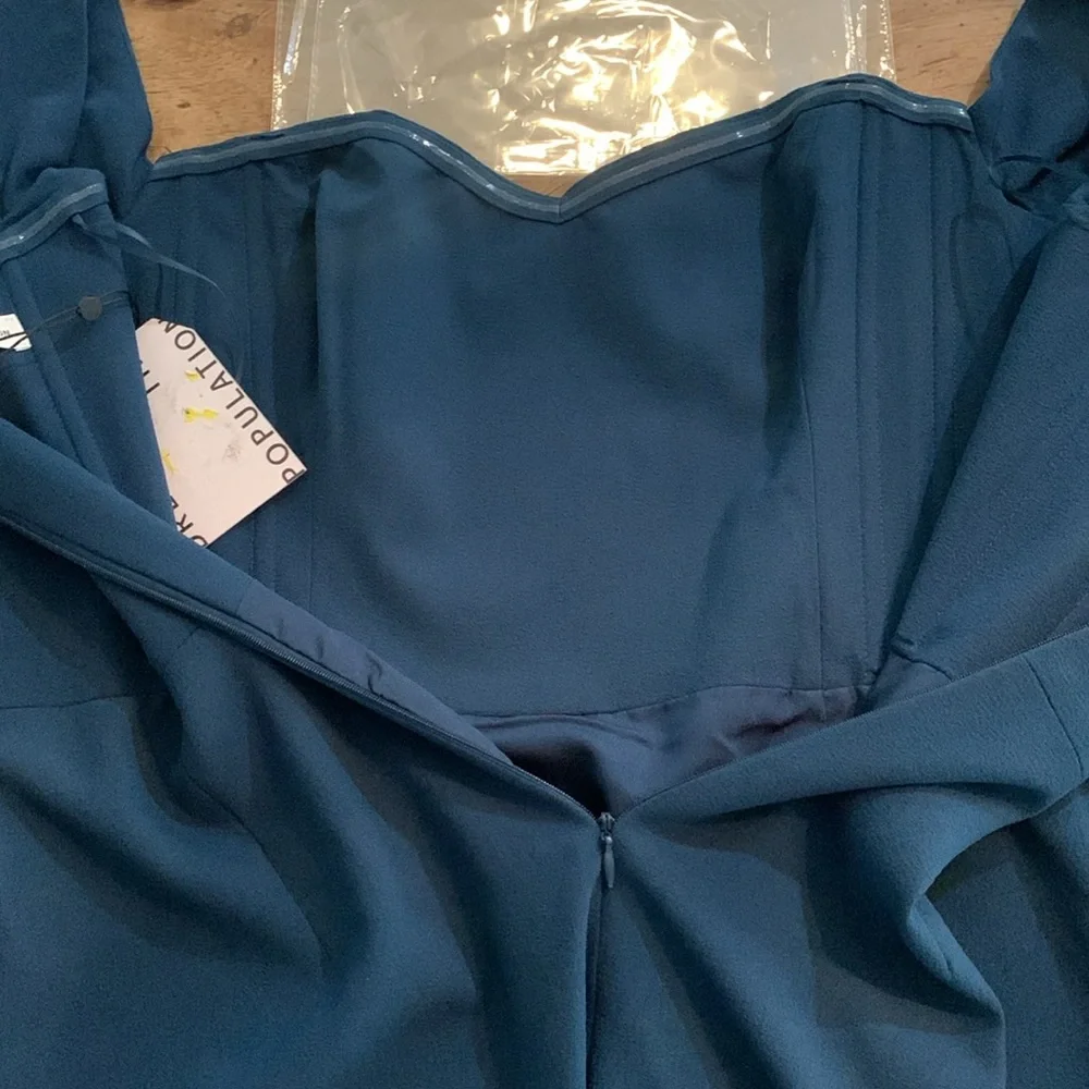 NWT Dress The Population Bailey Off the Shoulder Body-Con Dress - Picture 8 of 10